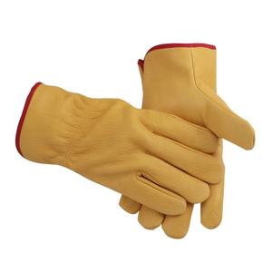 Gants en cuir anti-coupure et anti-choc, personnalisables avec logo, pour usage quotidien, hiver, extérieur, travail, haute qualité, fabriqués directement par le fournisseur. - Product Image 1