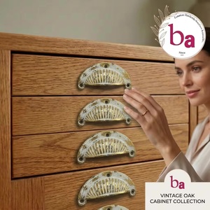 Ba <b>Rustic</b> Cast Iron Industrial Drawer Handle Oval Distressed Finish Home Office Furniture Knob Durable Design Cabinet Kitchen - Product Image 2
