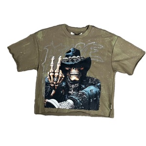 T-shirts en coton lourd de qualité supérieure, effet délavé, sont en vogue dans le streetwear. Les marchands devraient inclure cette référence dans leur liste, car elle est durable. - Product Image 2