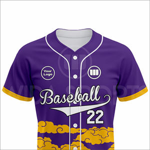 Custom 100% Polyester <b>Baseball</b> Jersey <b>Set</b> Low MOQ Fast Production Breathable Quick Dry Team Uniform OEM Supply USA Market - Product Image 4