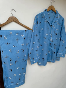 Ensemble de pyjama coordonné pour femmes Naaz Textile, imprimé à rayures de tigre, décontracté pour l'été, vêtements de détente et de sommeil, en coton doux et respirant, tenue de nuit - Product Image 2