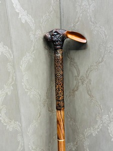 Rabbit Head Handle Luxury Vintage Style Wall Hanging Walking Cane Handcrafted Rosewood Stick for Easter & Thanksgiving - Product Image 5