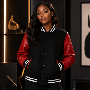 Cosh International High Quality Unisex <b>Winter</b> Varsity <b>Jacket</b> Custom Logo Embroidery Windproof <b>Waterproof</b> Canvas OEM ODM - Product Image 5