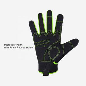 Gants de sécurité anti-chocs, pour travail, sécurité au travail, personnalisés, outils à main, percussion, poignet réglable, spandex à mailles arrière, tenue mécanique - Product Image 2