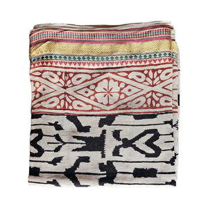 Handcrafted Floral Block Print Cotton Sarong Silk Border | Bandeau Bikini 1 Piece | Summer Beach Pareo Wholesale India Exporter - Product Image 6