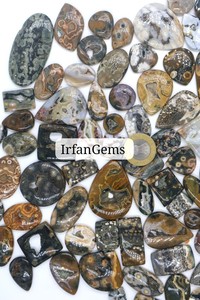 100% Natural Ocean Jasper Druzy Cabochon Best Quality Loose Gemstone for Women's Jewelry Making round Mix Shape Lot Ocean Jasper - Product Image 2