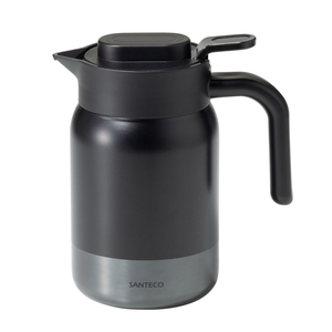 Distributeur de boissons isotherme Calmo 1000 ml en acier inoxydable noir mat de qualité alimentaire, pichet de stockage de glace froide, modèle P85, sans garantie - Product Image 1