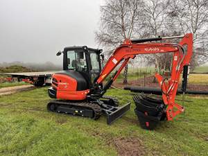 Excavadora Kubota Usada de 3 Toneladas U35-4, Máquina Excavadora/Miniexcavadora en Venta - Product Image 3