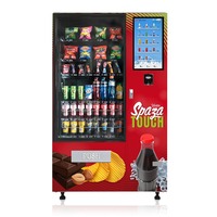 Distributeur automatique intelligent de nourriture et de boissons pour l'extérieur, conçu pour le stockage de boissons froides et la distribution automatisée de collations 24h/24