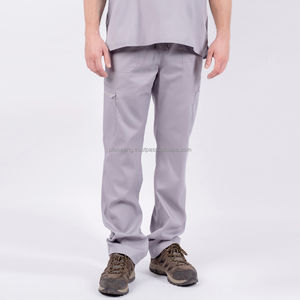 กางเกงยูนิฟอร์มพยาบาล ระบายอากาศได้ดี ผ้าโพลีเรยอนผสมสแปนเด็กซ์ สีพื้น เอวสูง ผลิตตามสั่งจากเวียดนาม - Product Image 2