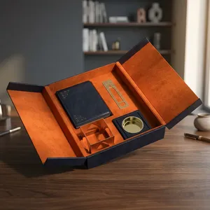 Juego de incensario árabe en caja de cuero, con billetera azul, pinzas metálicas con diseño de mezquita plateada, para aromaterapia en el hogar. - Product Image 4
