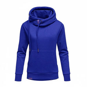 Sudadera con Capucha Unisex de Color Sólido, Tejido de Felpa, Corte Regular, Informal, para Otoño, Transpirable, con Bolsillos - Product Image 6