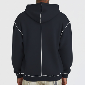 Custom Men's Winter Hoodies 100% Cotton Heavy Weight Premium Quality Oversized Streetwear <b>Zip</b> <b>Hooded</b> Sweatshirt Digital Printing - Product Image 4