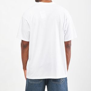 เสื้อยืดแขนสั้นผู้ชายสีพื้น ผ้าฝ้าย 100% ผลิตจากโรงงานโดยตรง แห้งเร็ว ระบายอากาศดี สีและโลโก้สั่งทำได้ - Product Image 4