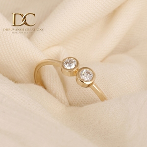 14KT Solid Gold <b>Ring</b> With IGI Certified Lab Grown Diamond Brilliant Round Cut Trendy Wedding <b>Fine</b> Gold Jewelry for Women - Product Image 2