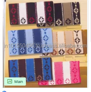 Couverture de selle occidentale 100% laine de Nouvelle-Zélande tissée à la main tissée serrée de haute qualité 34x36 - Product Image 6