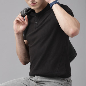 Custom Trendy Wear 2026 Market Selling Article <b>Waffle</b> T <b>Shirt</b> Pakistan Manufacturer Made Plain Look <b>Waffle</b> T <b>Shirt</b> - Product Image 2