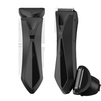 T10 2 in1 Aine & Corps Tondeuse Boule Rasoir Rasoir Sûr Sans Fil Barbe Visage Cheveux Rasoir corps Toilettage