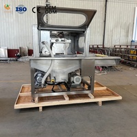 Machine entièrement automatique pour le recouvrement de bonbons et de noix, enrobeuse de chocolat avec fonction de recouvrement par poudre et morceaux de noix