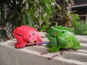 Customized Wooden Frog <b>Percussion</b> <b>Instrument</b>-Washable Home Decor Art Collectible Souvenir Made in Thailand - Product Image 4