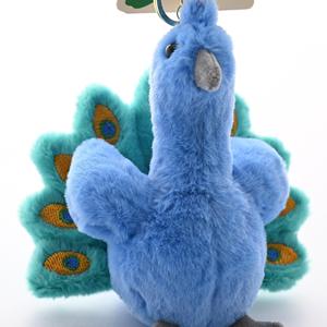 Llavero de Peluche de Pavo Real de Dibujos Animados Kawaii, Suave y Esponjoso, Colgante para Bolsos, Mini Muñeco de Peluche Adorable para Mochilas - Product Image 2