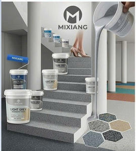 Revestimiento de Piso de Arena Epóxica de Alta Durabilidad para Pisos Industriales y Exteriores, Pintura de Revestimiento para Edificios, No Requiere Imprimación - Product Image 3