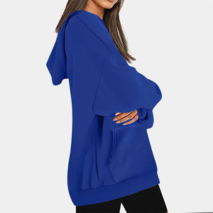 Sudadera con Capucha de Algodón Casual Premium para Mujer, Sudadera Holgada de Estilo Urbano para Mujer, Venta al por Mayor - Product Image 3