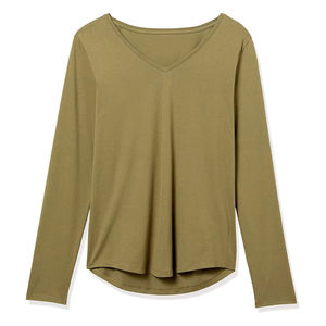 Camisetas Ecológicas de Alta Calidad para Mujer, Hechas a Medida, Diseño Serigrafiado, Cuello en V, Manga Corta, 100% Algodón, Verano, Secado Rápido - Product Image 2