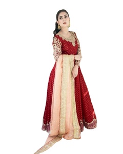 Dernier modèle Tenue salwar pour femmes de taille personnalisée pour mariage Nouveau design Tenue confortable personnalisée de couleur rouge par Surat - Product Image 1