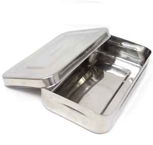 Bandeja Contenedora de Almacenamiento para Instrumentos Quirúrgicos, Kit de Instrumentos Quirúrgicos de Acero Inoxidable para Entrenamiento Médico, Caja Básica para Cirugía Menor - Product Image 2
