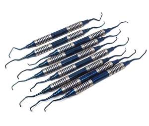 Kit de Curettes Parodontales Dentaires 9 Pièces Instruments Dentaires Manche Creux Acier Inoxydable CE ISO Manuel By Grip Surgical - Product Image 1