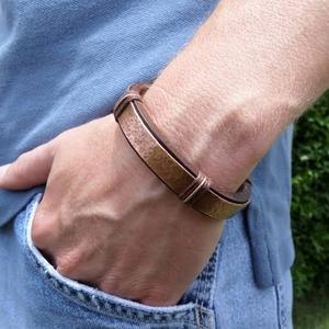 <b>MEN</b> Classic Geometric Copper Alloy and Imitation Pearl Bracelets & <b>Bangles</b> <b>for</b> Party Wear Certified Authenticity - Product Image 1