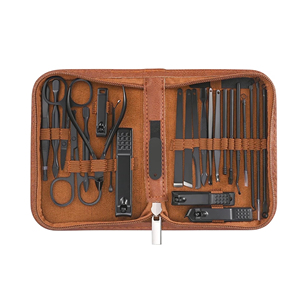 Luxury Stainless Steel <b>Nail</b> Grooming Set Manicure Pedicure <b>Kit</b> Customized Color Portable Case Premium Quality Professional - Product Image 4