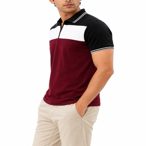 Polo homme personnalisé de couleur premium, vêtement décontracté d'été, respirant, tendance, pour tous les jours. - Product Image 3