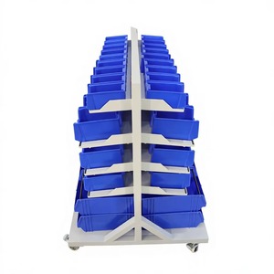 Wholesale OEM/ OBM Multi Bin (Up to 54) <b>Storage</b> Cabinet on <b>Wheels</b> <b>with</b> 400kg Load Capacity for Industrial Hardware <b>Storage</b> - Product Image 1