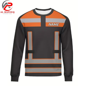 Sudadera personalizada al por mayor para hombre, sudadera reflectante de alta visibilidad con cuello redondo, sudadera de lana para mujer para invierno - Product Image 1