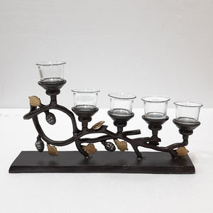 ของตกแต่งรูปต้นคริสต์มาสสำหรับห้องนั่งเล่น ห้องนอน โต๊ะอาหาร ที่วางเทียน อลูมิเนียม โลหะ คอนกรีต โถใส่เทียนดีไซน์ไม่ซ้ำใคร - Product Image 6