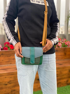 Recién llegado, bolsos de mano de cuero reciclado de colores occidentales, monedero multicolor, bolsos de hombro multicolores únicos con estilo para mujer - Product Image 2