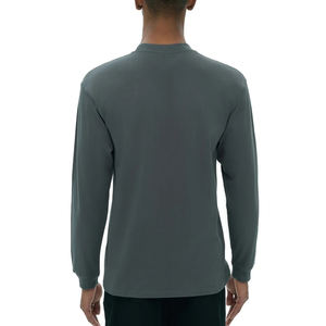 Camiseta Personalizada con Logotipo, Estilo Básico, Moda Urbana, Estilo Americano, Manga Larga, 100% Algodón, Cuello Redondo, Holgada - Product Image 3