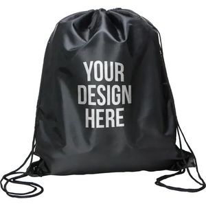 Custom Yellow <b>Drawstring</b> <b>Backpack</b> Unisex Digital Print Front Logo Casual Gym Sports Sackpack Lightweight Outdoor Travel Bag - Product Image 3