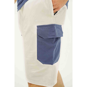 Conjunto Deportivo de Verano para Hombre 2026, Camiseta de Algodón Multicolor, Pantalones Cortos con Cordón, Corte Holgado, Color Sólido, Ropa Casual al Por Mayor - Product Image 4