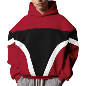 Sweat à capuche surdimensionné multicolores de qualité supérieure, design personnalisé, streetwear, en polaire polyester épais, pour hommes - Product Image 6
