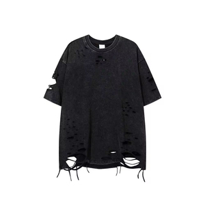 Camisetas Personalizables para Hombre, Estilo Desgastado, 100% Algodón, Ropa Urbana, Impresión Personalizada, Todos los Colores Disponibles, Transpirables - Product Image 3