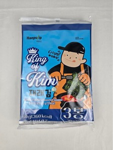 สาหร่ายซูชิโนริ คิงออฟคิม สาหร่ายทะเลอบปรุงรสแบบดั้งเดิมของเกาหลี - Product Image 4