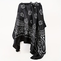 Pañuelo Bandana Cuadrado Pequeño Personalizado con Estampado Digital y Bloques de Color, de Secado Rápido, para las Cuatro Estaciones, con Logotipo, para Cubrir la Cabeza