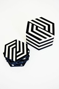 แผ่นรองแก้วและแผ่นรองจานแบบฝังลายกระดูกสไตล์คลาสสิก - Product Image 6