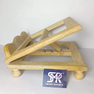 Soporte de Corán de madera ajustable con ajustes de múltiples ángulos para leer textos sagrados como La Biblia Gita y sujetalibros más funcionales - Product Image 2
