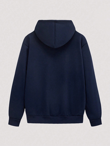 Sweat-shirts en molleton pour hommes de créateur, en coton tricoté uni, coupe oversize, col rond, pull-over, surchemise d'automne à découpes, tailles S-XL, avec lettres - Product Image 2