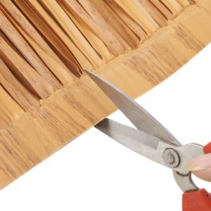 Tetto in erba sintetica effetto paglia per gazebo Tiki in stile messicano, 1.3 x 16.4 piedi, impermeabile, ignifugo, in resina, a rotolo - Product Image 4