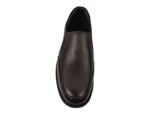 Zapatos de Vestir Negros para Hombre, Parte Superior de Piel de Oveja, Diseño Slip-On, Puntera Acolchada, Suela de EVA Antiolor y Antideslizante, para Oficina, Trabajo, Todas las Temporadas, Color Sólido - Product Image 5